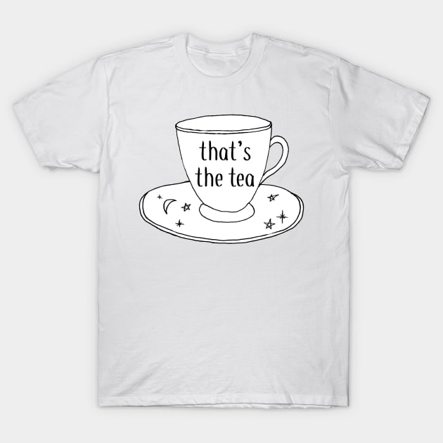 That's the Tea Drawing Sticker T-Shirt by aterkaderk